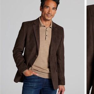 🔥 Nautica Brown Microsuede Sport Coat 50R - lightly used🔥